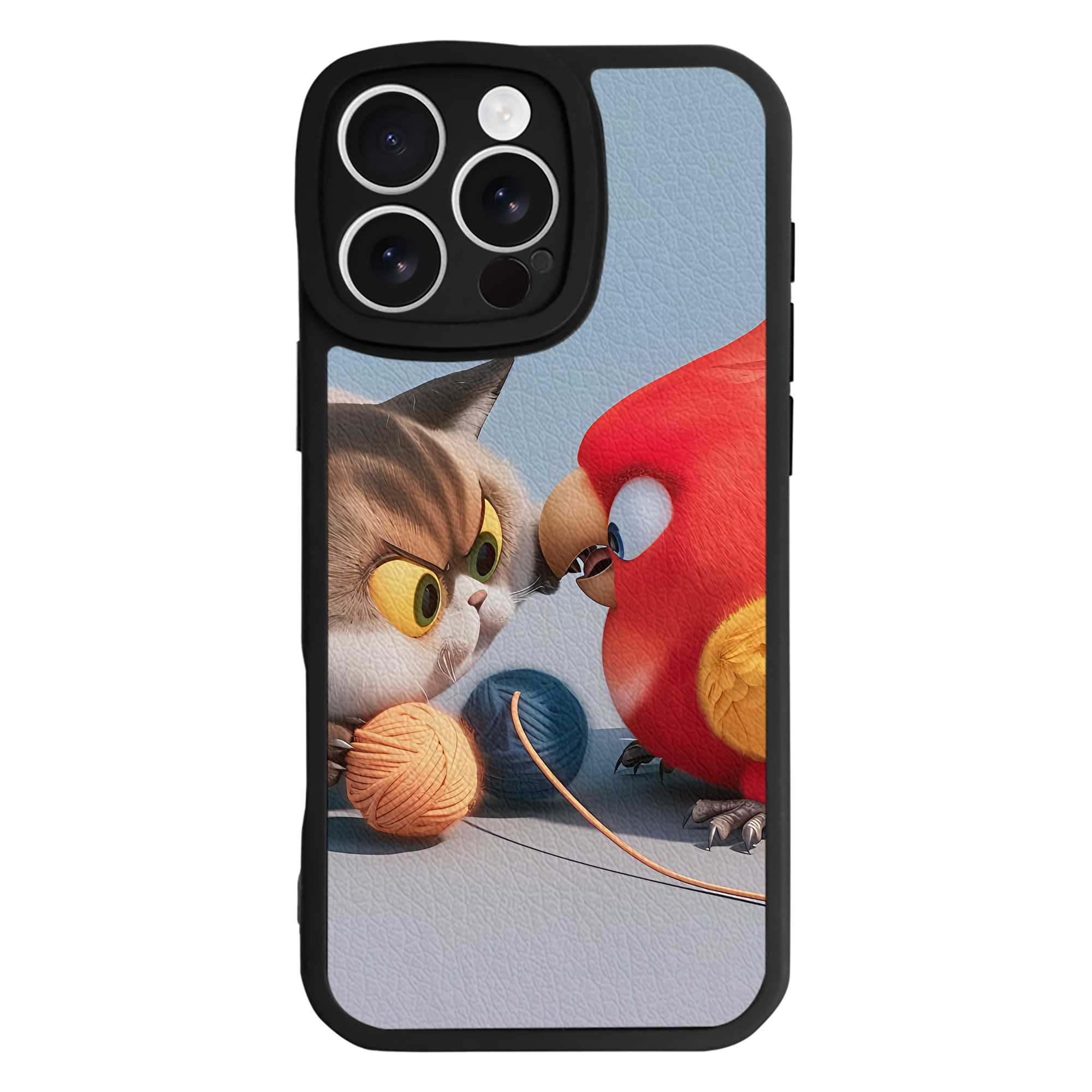 （画像用） Angry Birds アングリーバード 【iPhone 16シリーズ対応】シリコンスマホケース（レザー調） 材質：シリコン